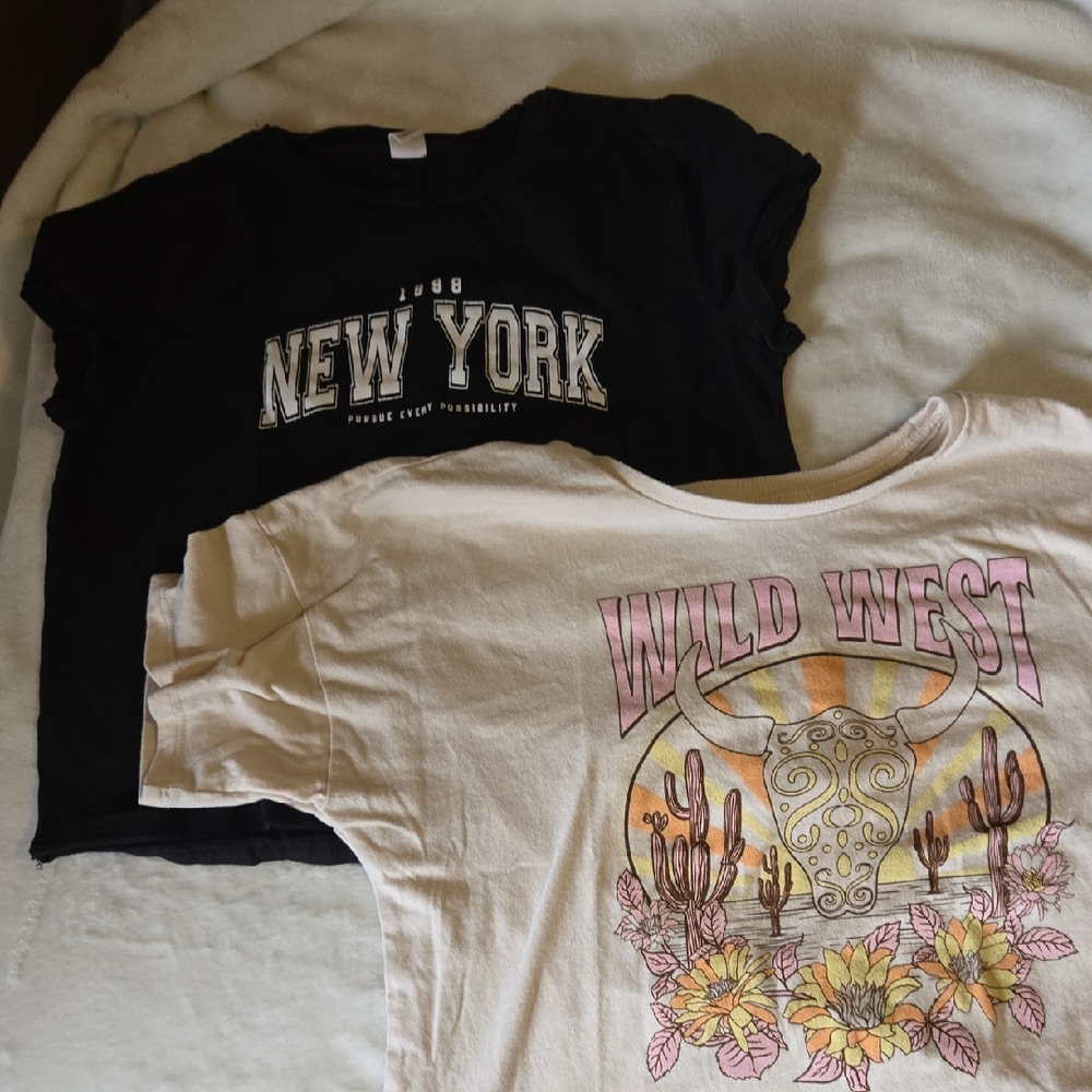 Wild West Graphic Kids T-Shirt - Cream